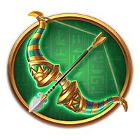 戰神賽特Ⅱ・神弓圖騰，金弓綠焰交織，神力之箭直指命運的核心。