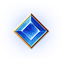 戰神賽特Ⅱ・蒼穹能晶符號，冷冽如刃的藍焰能核，象徵專注與破擊之力。