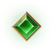 戰神賽特Ⅱ・翡翠能晶符號，綠焰流光象徵生命與節奏的永恆循環。